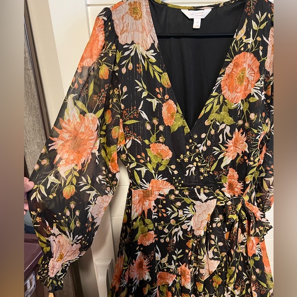 LC Lauren Conrad High-Low Hem Faux-Wrap Maxi Dress - Picture 5 of 10